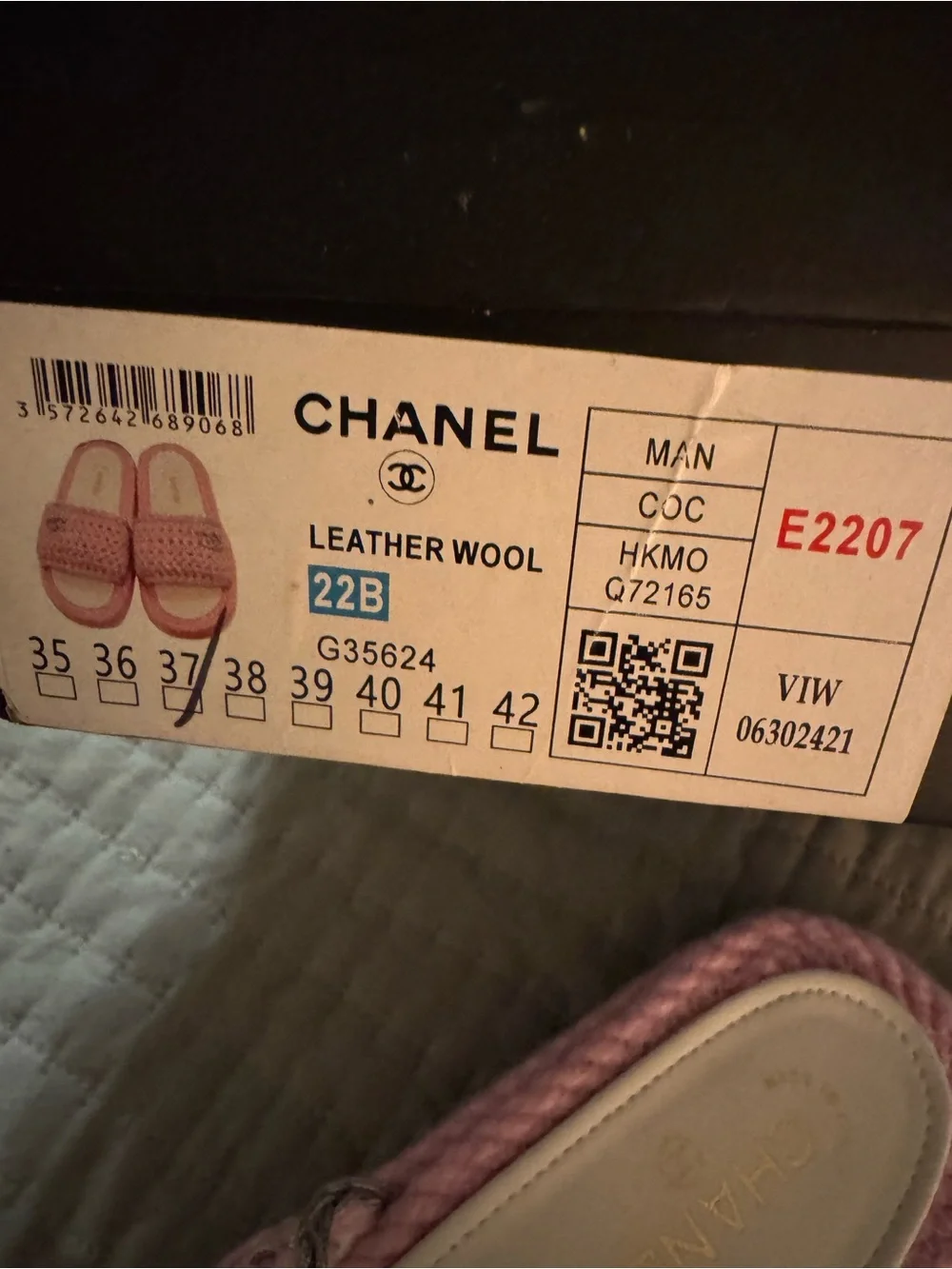 Pink Knit Platform Slide Sandals 37 / 7